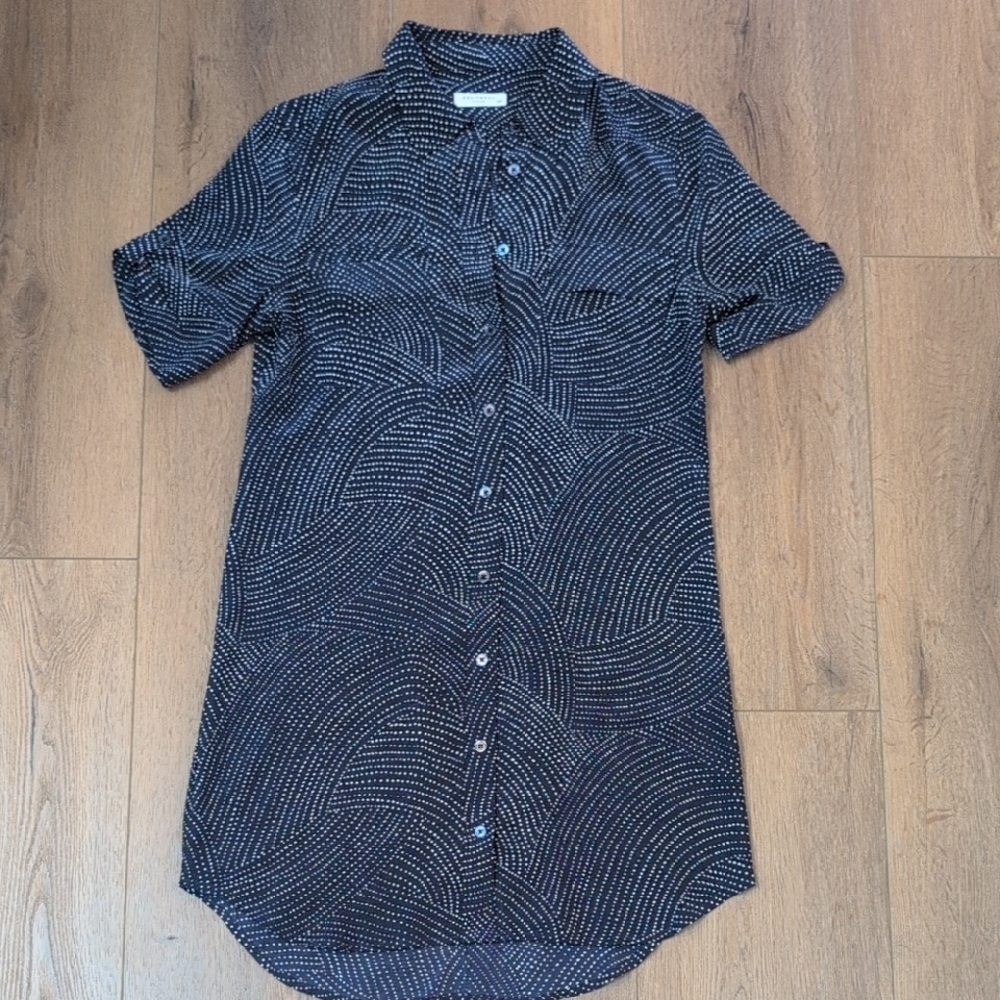 Equipment silk shirt dress